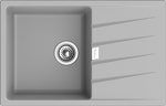 Превью картинка Кварцевая мойка Rivelato RAUM 78 1-чаша 780*500мм grigio metallizzato #1
