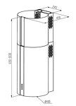 Превью картинка Цилиндрическая вытяжка Meferi TUBE40BK COMFORT PLUS #3