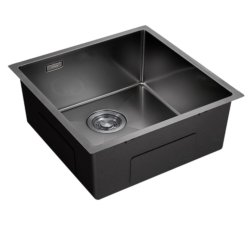 Фото Металлическая мойка EMAR EMB-131 PVD Nano Dark