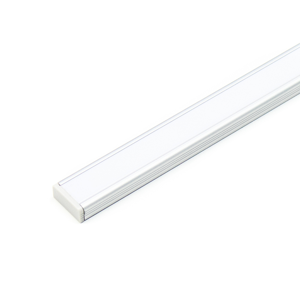 Фото DLIGHT Светодиодный светильник FLAT без выключателя, 9.6 W/м, холодный, алюминий