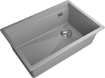 Превью картинка Гранитная мойка Rivelato LINO 654-R 1-чаш 650*440 grigio metallizzato #2