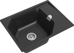 Превью картинка Кварцевая мойка Rivelato LOCUS 65 1-чаш 650*500 antracite #2