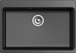 Превью картинка Кварцевая мойка Rivelato AXEL 70 1-чаша 730*520мм nero #1