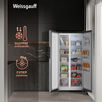 Превью картинка  Холодильник side by side Weissgauff WSBS 500 Inverter NoFrost Inox #4