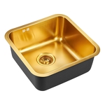 Превью картинка Металлическая мойка EMAR EMB-127A PVD Nano Golden #1