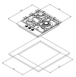 Превью картинка Газовая варочная панель Weissgauff HG 430 WGV #6