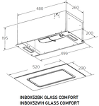Превью картинка Полновстраиваемая вытяжка Meferi INBOX52WH GLASS COMFORT #2