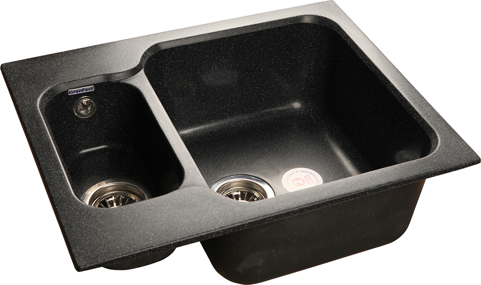 Фото Мраморная мойка GranFest STANDART 615K Черный