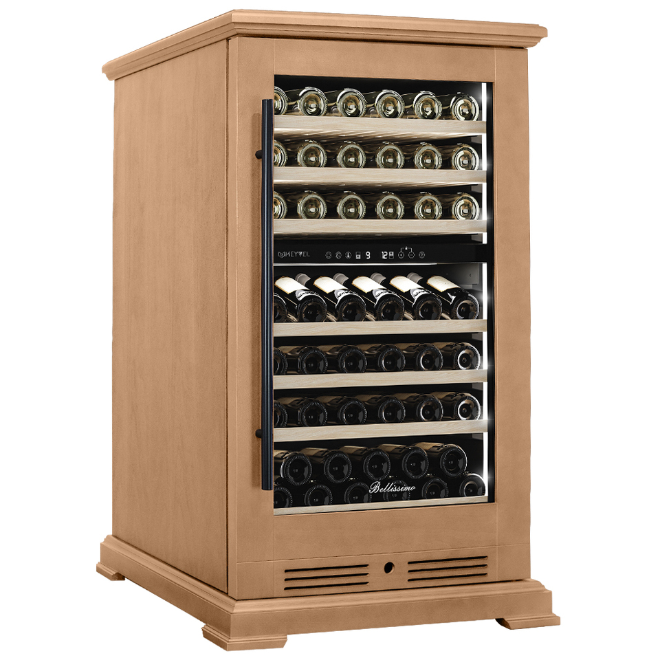 Фото Шкаф винный  Meyvel Винный холодильник (шкаф) компрессорный MEYVEL MV77PRO-KBT2 (Натуральный бук)