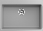 Превью картинка Кварцевая мойка Rivelato AXEL 70 1-чаша 730*520мм grigio metallizzato #1