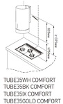 Превью картинка Цилиндрическая вытяжка Meferi TUBE35GOLD COMFORT #2
