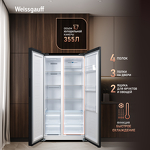 Превью картинка  Холодильник side by side Weissgauff WSBS 600 B NoFrost Inverter #2