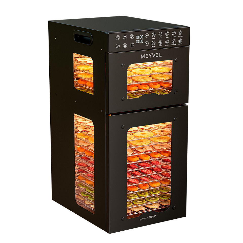 Фото Сушилка для овощей и фруктов Дегидратор Meyvel MDH20-1S2 (Black)