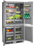 Превью картинка  Холодильник side by side HIBERG S-RFQ 800 B inverter #2