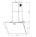 Превью картинка Наклонная вытяжка Weissgauff Sigma 60 Touch Black Glass #1