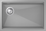 Превью картинка Гранитная мойка Rivelato LINO 654-L 1-чаш 650*440 grigio metallizzato #1