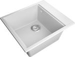 Превью картинка Гранитная мойка Rivelato TESORO 455-L 1-чаш 450*510 brina #2