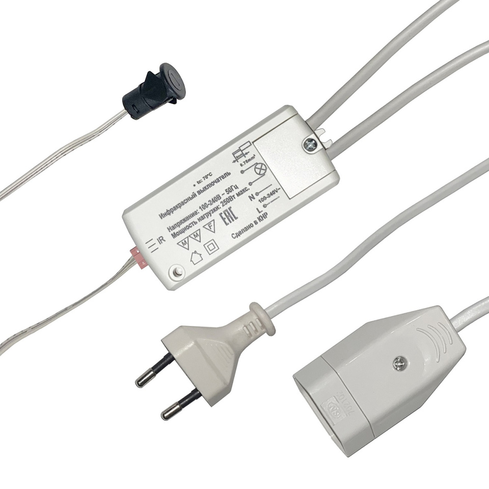 Фото DLIGHT Комплект из универсального блока управления FLAP и врезного датчика на движение, черный