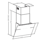 Превью картинка Наклонная вытяжка Meferi AIRBOX60BK ULTRA #2