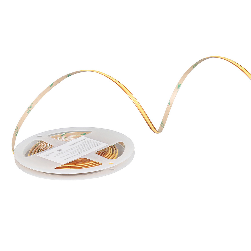 Фото Светодиодная лента DLIGHT COB, ширина 5 мм, длина 5000 мм, 320 led/м, 12 V, 8 W/м, теплый (3000K)