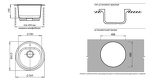 Превью картинка Мраморная мойка GranFest RONDO 510 Терракот #2
