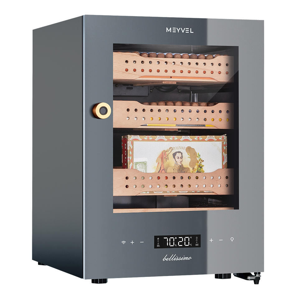 Фото Хьюмидор Холодильник (шкаф) для сигар компрессорный Meyvel MC-50BK (PRO)