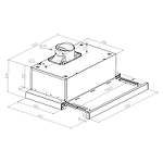 Превью картинка Встраиваемая вытяжка Meferi SLIDEBOX60BK GLASS ULTRA #22