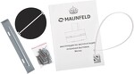 Превью картинка Наклонная вытяжка Maunfeld Mersey 60 белый\вставка сатин #11