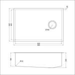 Превью картинка Металлическая мойка EMAR EMB-660(UN) PVD Nano Satin #6