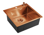 Превью картинка Металлическая мойка EMAR EMB-117A PVD Nano Coppery #1
