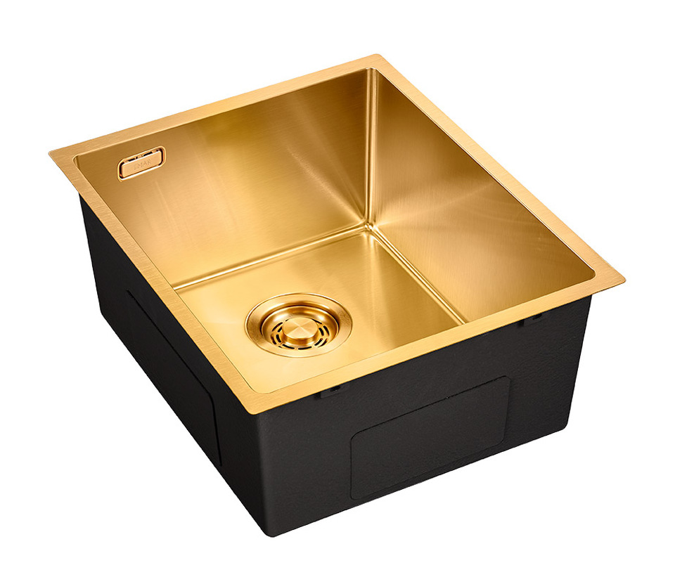 Фото Металлическая мойка EMAR EMB-130 PVD Nano Golden