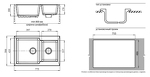 Превью картинка Мраморная мойка GranFest PRACTIK 780K Бежевый #2