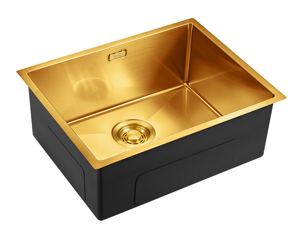 Фото Металлическая мойка EMAR EMB-123 PVD Nano Golden