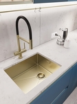 Превью картинка Металлическая мойка EMAR EMB-540(UN) PVD Matt Gold #5
