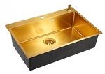 Превью картинка Металлическая мойка EMAR EMB-125A PVD Nano Golden #1