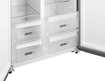 Превью картинка  Холодильник side by side Weissgauff WSBS 600 NoFrost Inverter Dark Grey #13