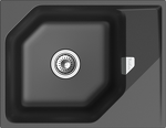 Превью картинка Кварцевая мойка Rivelato LOCUS 65 1-чаш 650*500 antracite #1