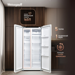 Превью картинка  Холодильник side by side Weissgauff WSBS 410 Inverter NoFrost White #3