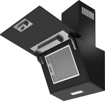 Превью картинка Наклонная вытяжка Weissgauff Yota 500 Touch Black Glass #4